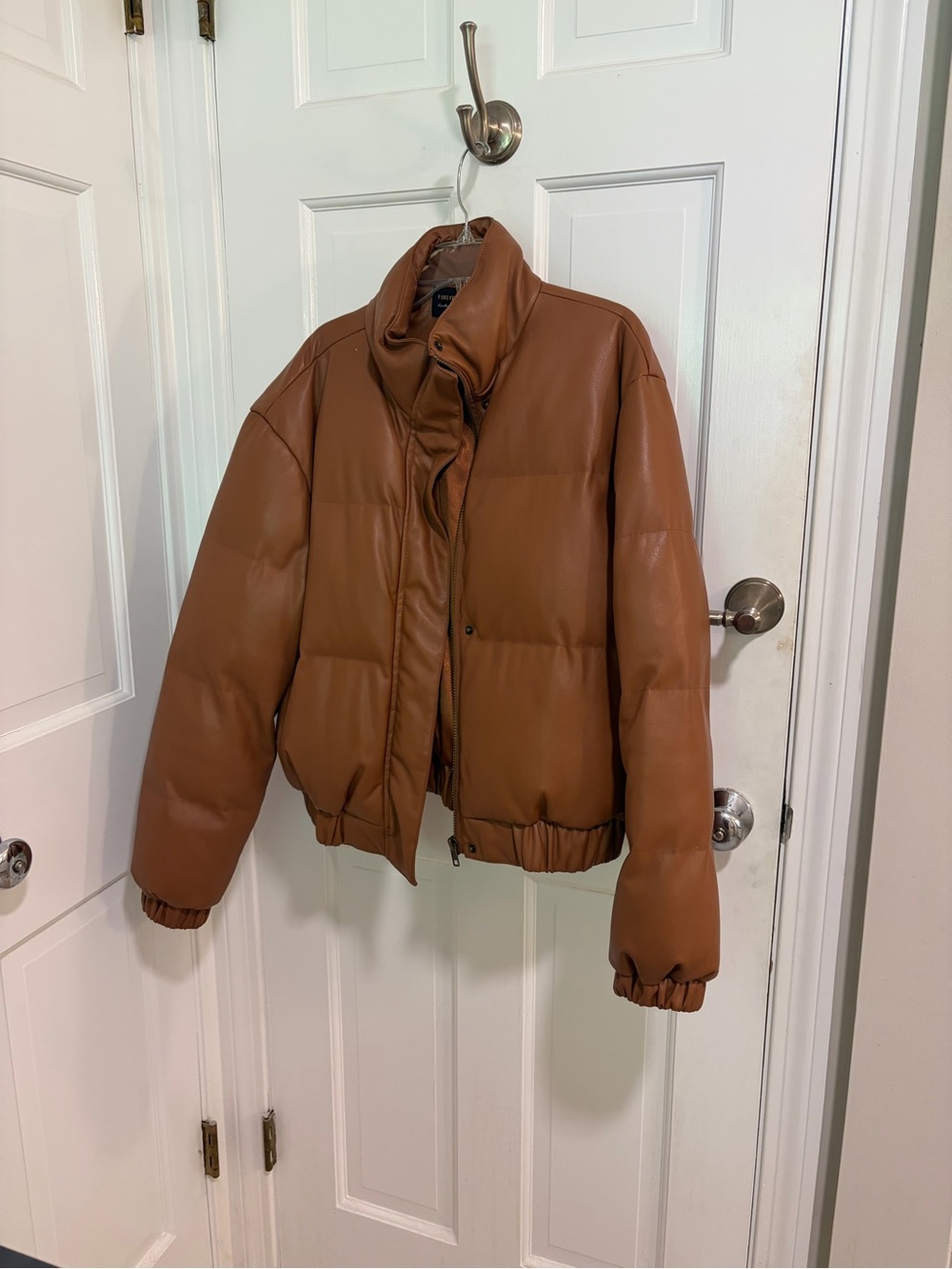 Forever 21 Tan Puffer Jacket